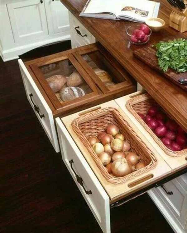 Kitchen cabinets with drawers: 16 functional storage solutions