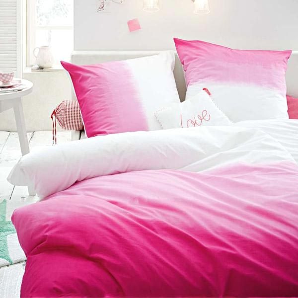 diy ombre bedding