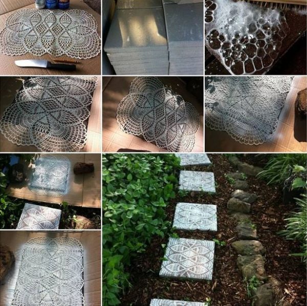 decorative garden stepping stones