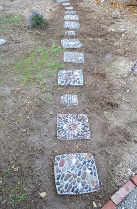 mosaic garden stepping stones