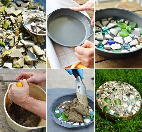 mosaic stepping stones