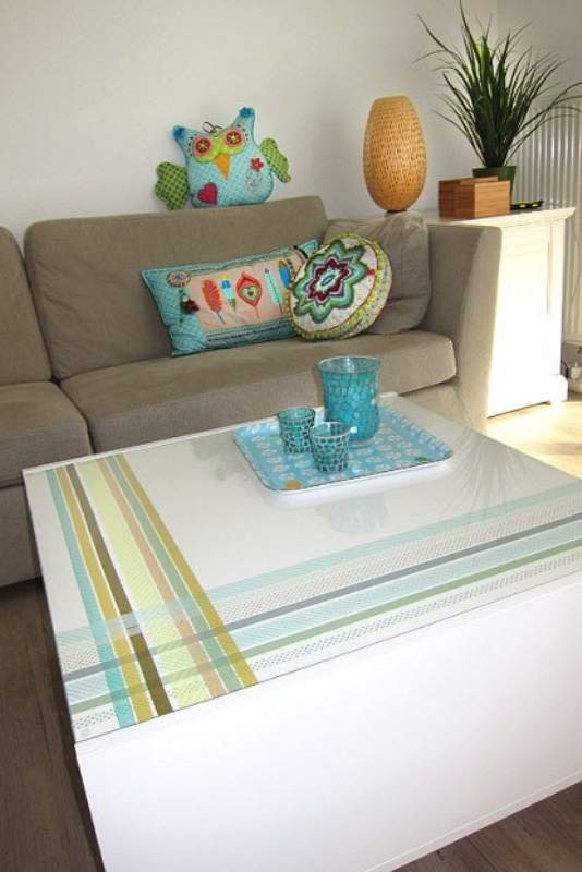 washi tape table