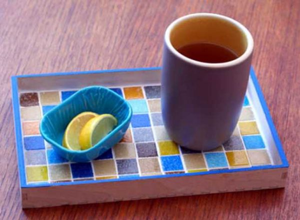 mosaic serving tray