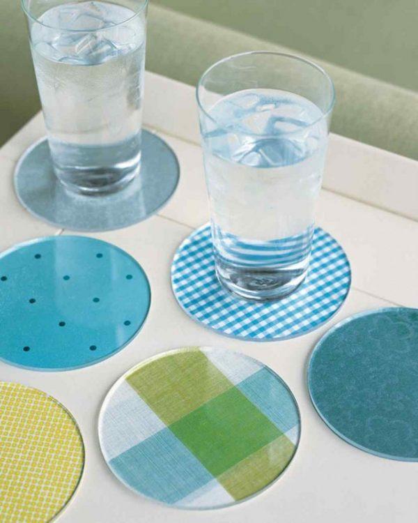 glass tile coasters 