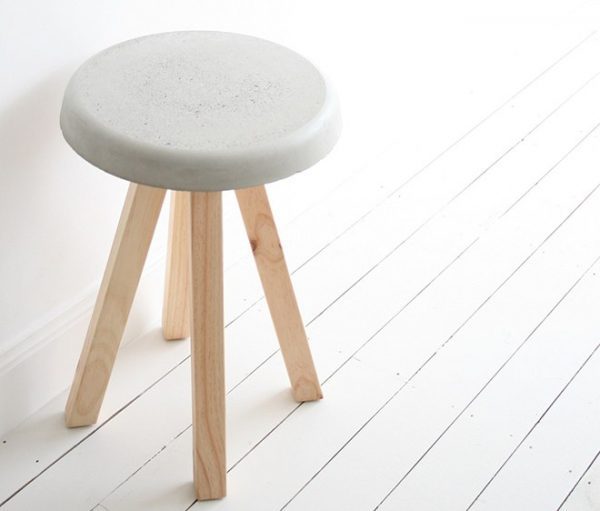diy concrete chair 