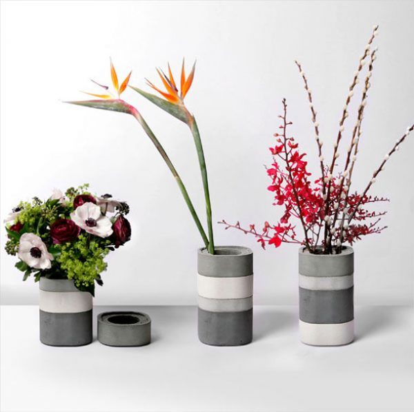concrete vases 