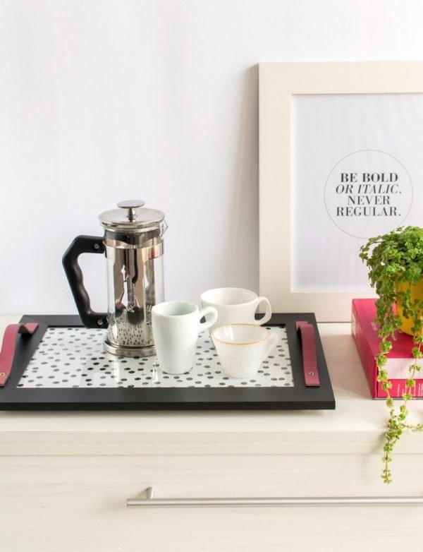 decorative serving trays with handles 