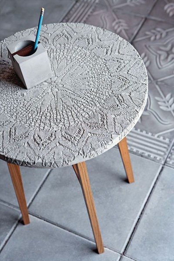 concrete table top