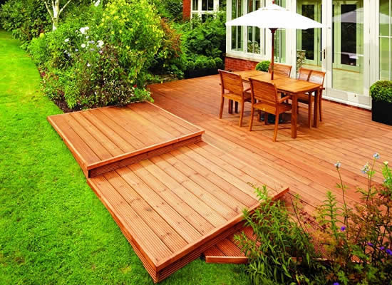 wooden deck