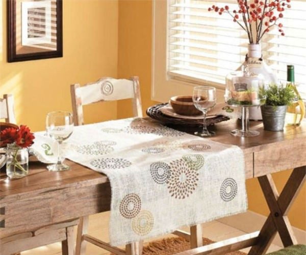 burlap table decorations