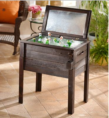 wooden cooler