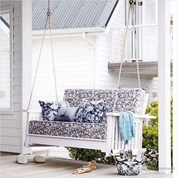 Beautiful outdoor swing