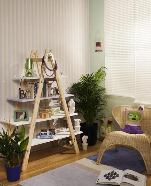 diy ways to reuse an old ladder 2