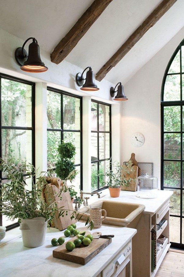 kitchen window treatments over sink 
