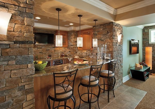 stone kitchen