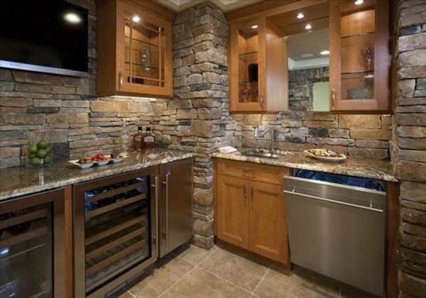 Stylish stone kitchen designs