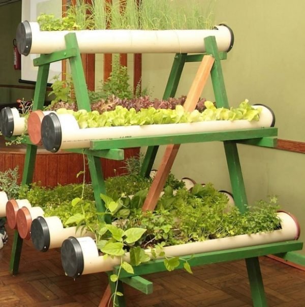 pvc pipe garden planters