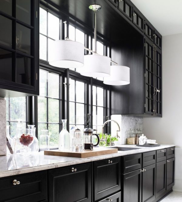 light above kitchen sink