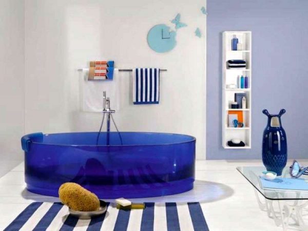 striped bathroom rugs