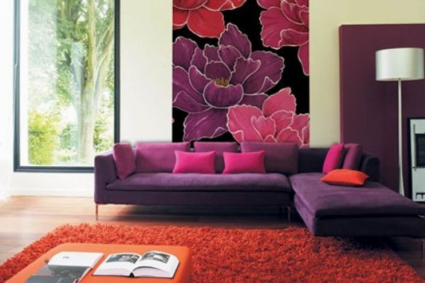flower designs for walls 