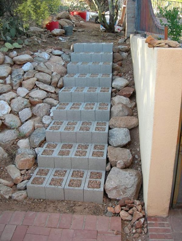 concrete stairway 