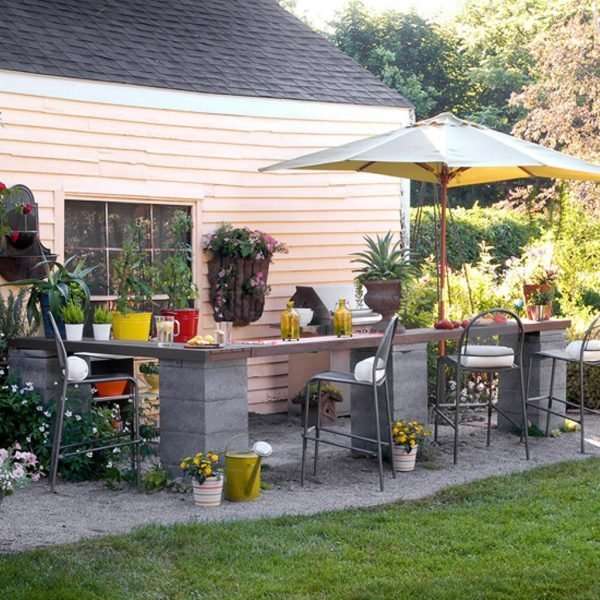 concrete kitchen island 