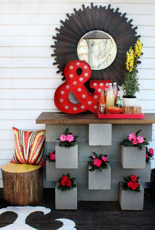 concrete furniture outdoor