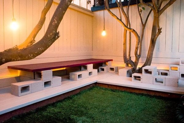 outdoor concrete benches designs