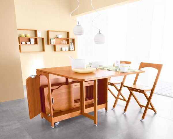 folding table with wheels