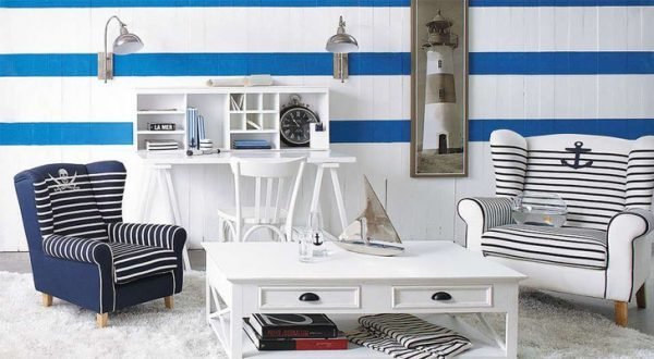 beach inspired living room 