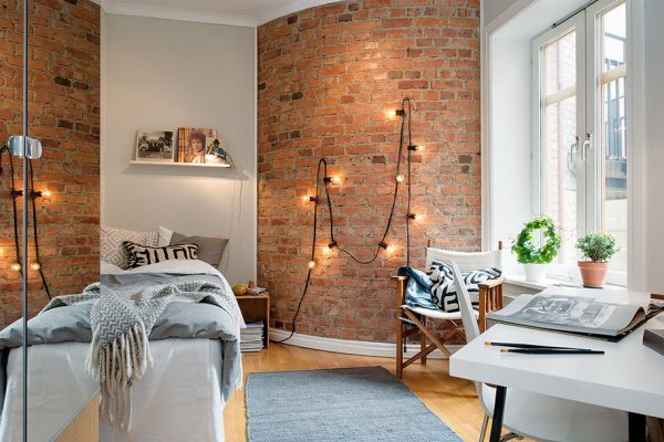 exposed brick wall