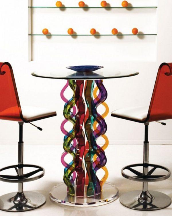 glass bar table and chairs
