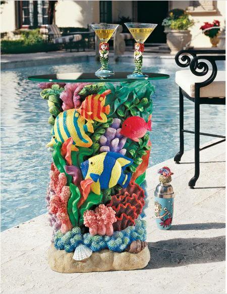 Colorful glass bar tables 7