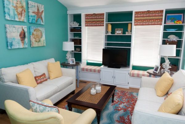 turquoise living room ideas