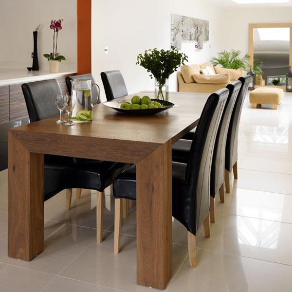 Modern wood dining room tables