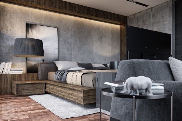concrete wall interior 
