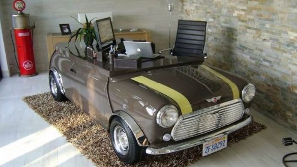 Car parts made into furniture1