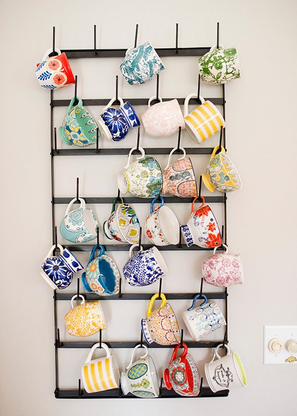 coffee mug hanging rack 