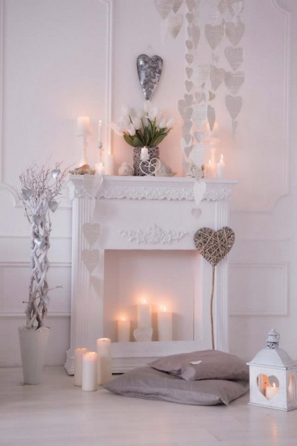 valentine's day mantel decorating ideas