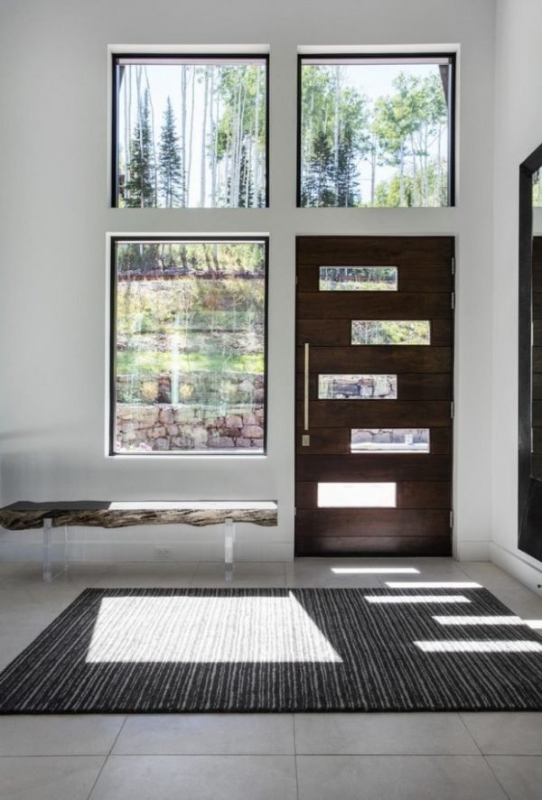 wood front entry doors with glass