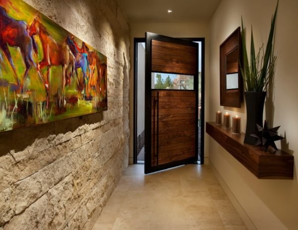 glass and wood front doors 
