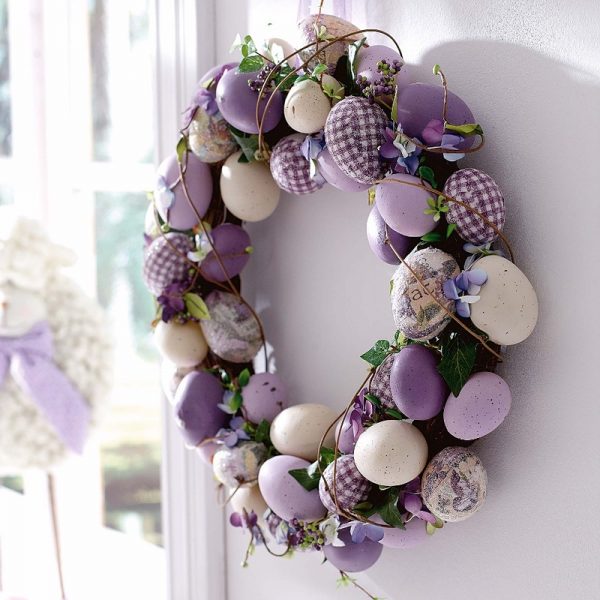 easter egg wreath