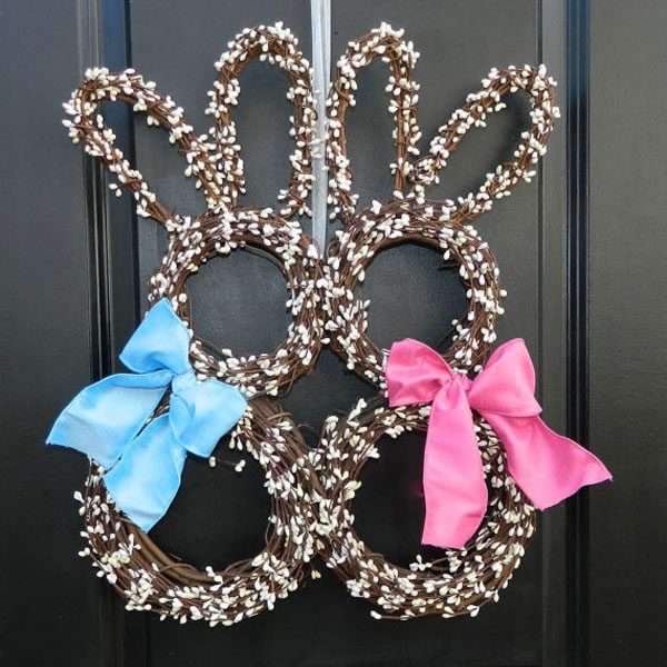 easter bunny wreath