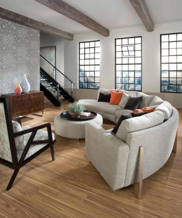 rounded sofas