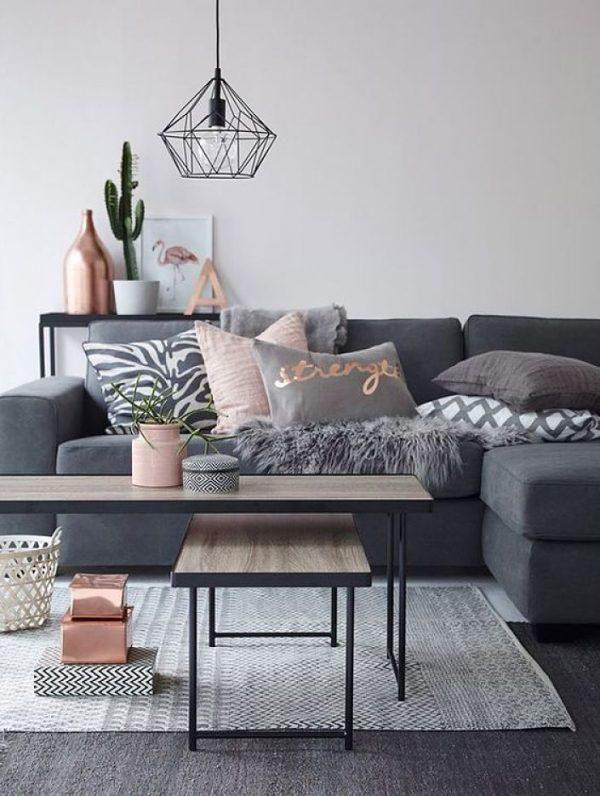 grey living room decor
