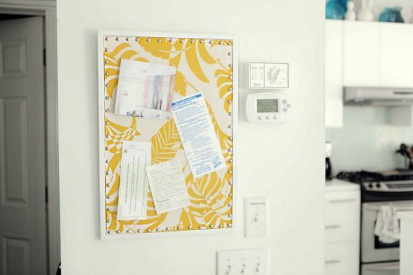 framed memo board