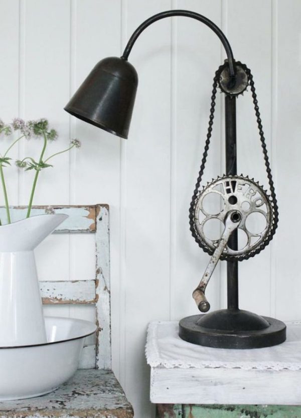 recycled bike art