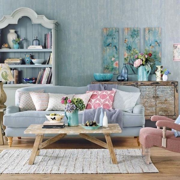 shabby chic living room decor
