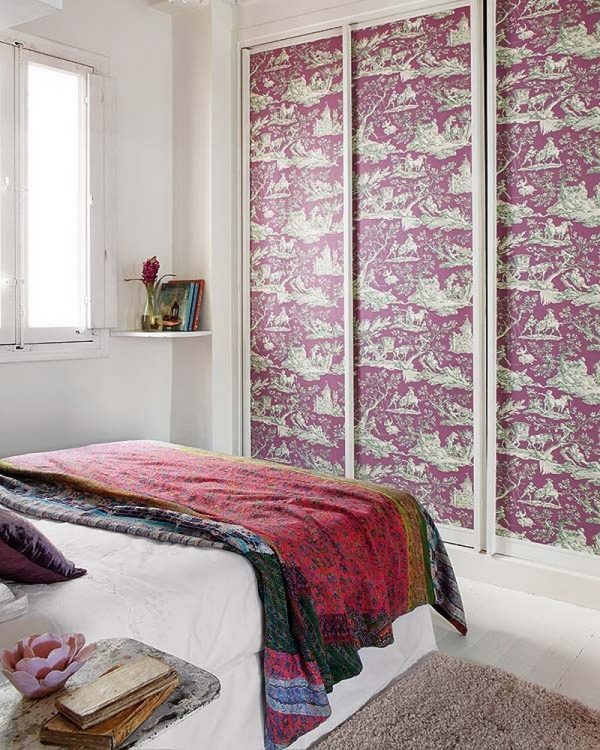 wallpaper wardrobe doors