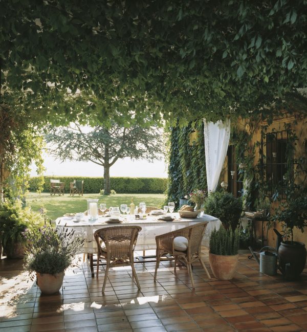 marble outdoor dining table